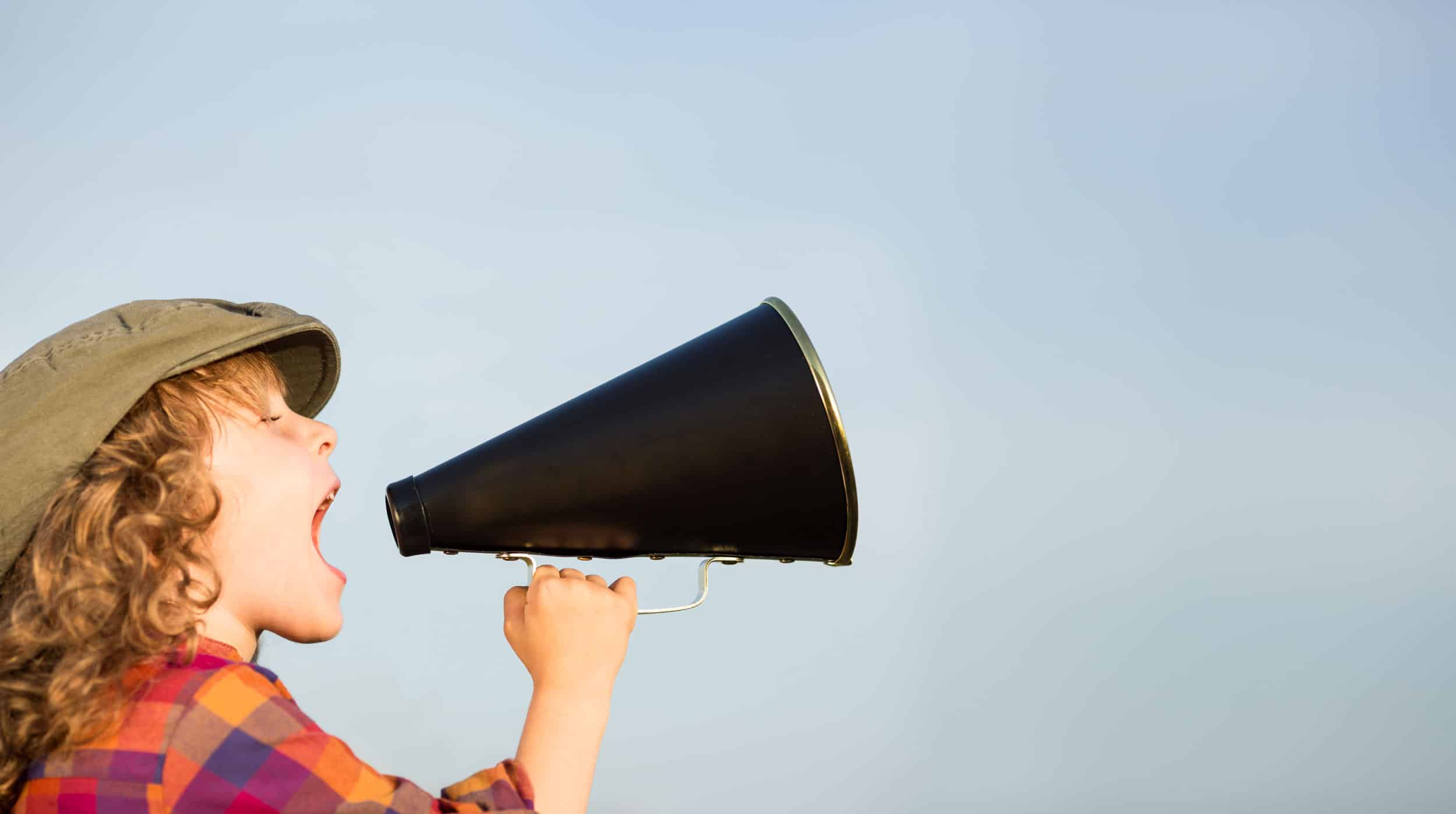singasong-dynamisch singen wird durch Flüstertüte symbolisiert